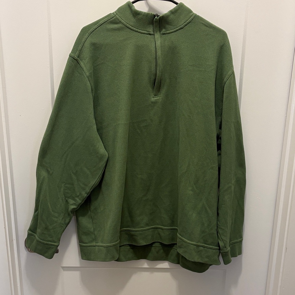 Walter Hagen Men’s Olive Green Quarter-Zip Pullover